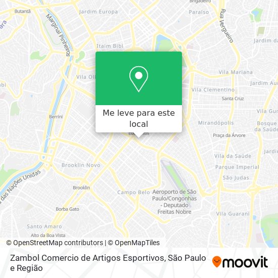 Zambol Comercio de Artigos Esportivos mapa