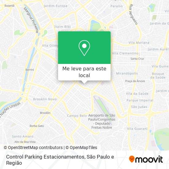 Control Parking Estacionamentos mapa
