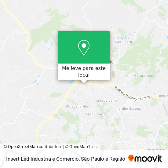 Insert Led Industria e Comercio mapa