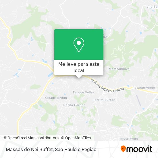 Massas do Nei Buffet mapa