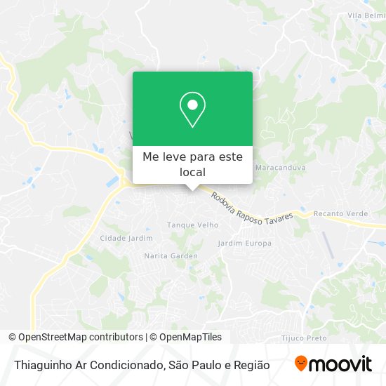 Thiaguinho Ar Condicionado mapa