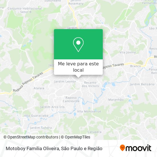 Motoboy Familia Oliveira mapa