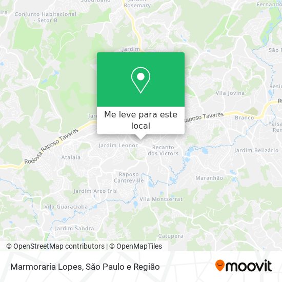 Marmoraria Lopes mapa