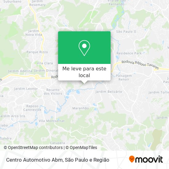 Centro Automotivo Abm mapa