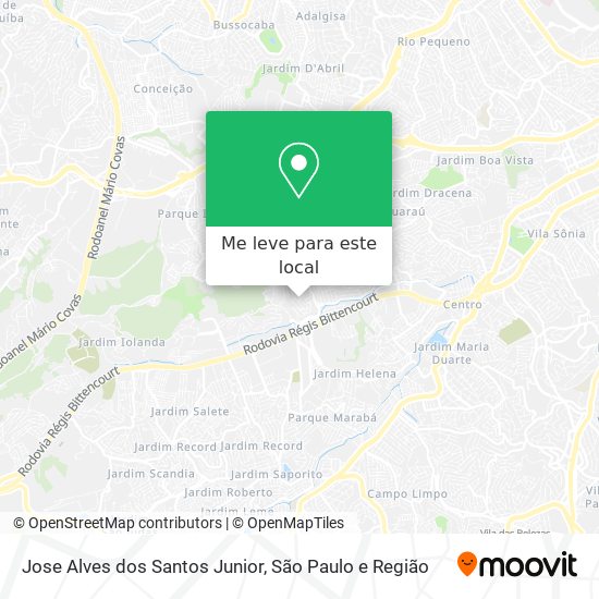 Jose Alves dos Santos Junior mapa