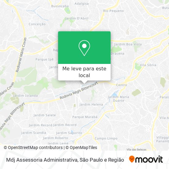 Mdj Assessoria Administrativa mapa