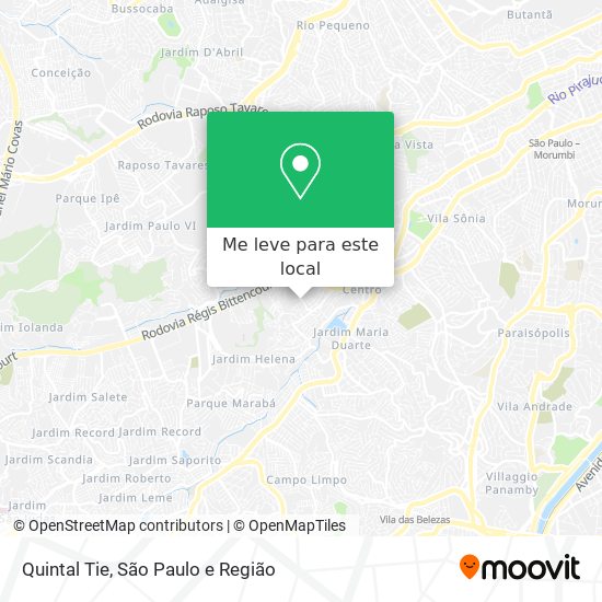 Quintal Tie mapa