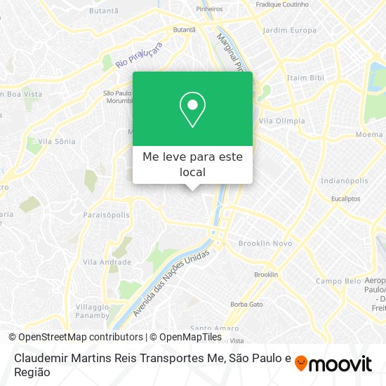 Claudemir Martins Reis Transportes Me mapa