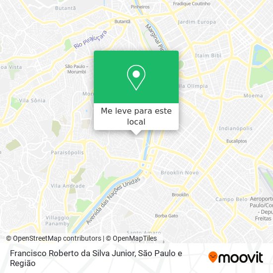 Francisco Roberto da Silva Junior mapa