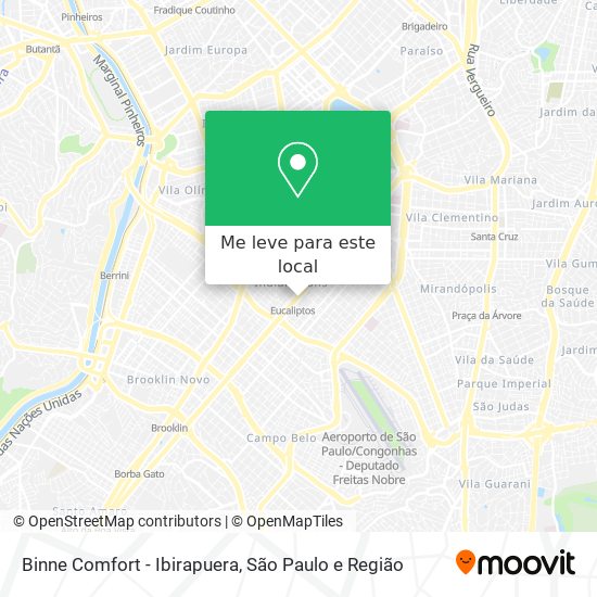 Binne Comfort - Ibirapuera mapa