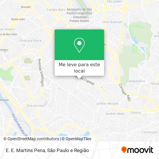 E. E. Martins Pena mapa