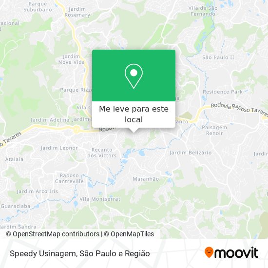 Speedy Usinagem mapa