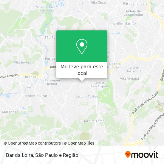 Bar da Loira mapa