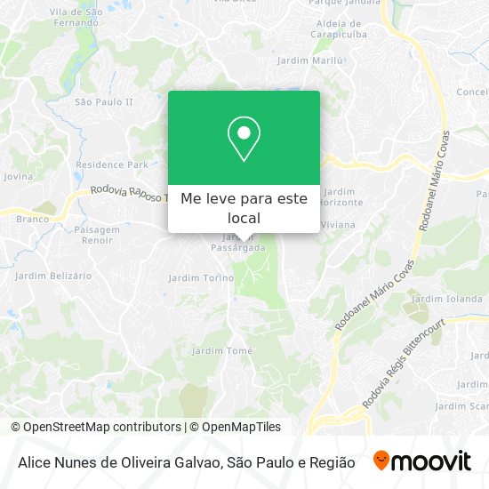 Alice Nunes de Oliveira Galvao mapa
