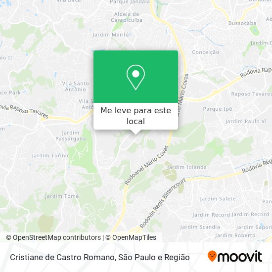 Cristiane de Castro Romano mapa