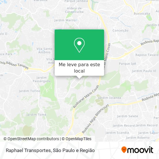 Raphael Transportes mapa