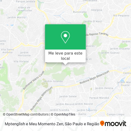 Mptenglish e Meu Momento Zen mapa
