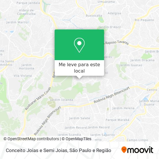 Conceito Joias e Semi Joias mapa