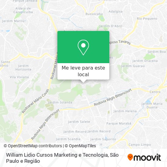 William Lidio Cursos Marketing e Tecnologia mapa