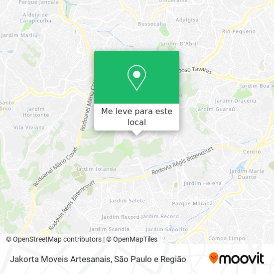 Jakorta Moveis Artesanais mapa