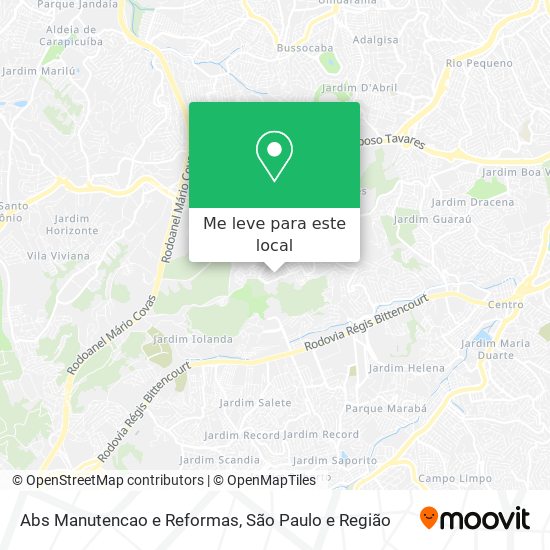 Abs Manutencao e Reformas mapa