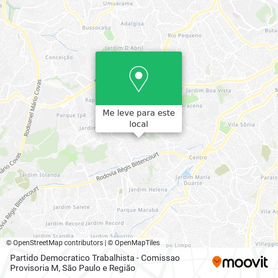 Partido Democratico Trabalhista - Comissao Provisoria M mapa