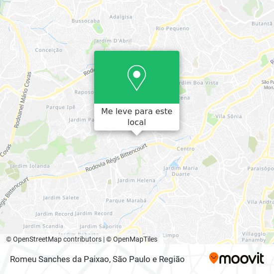 Romeu Sanches da Paixao mapa