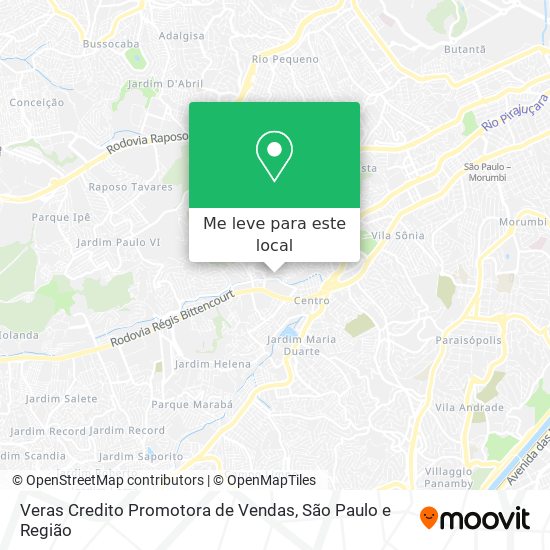 Veras Credito Promotora de Vendas mapa