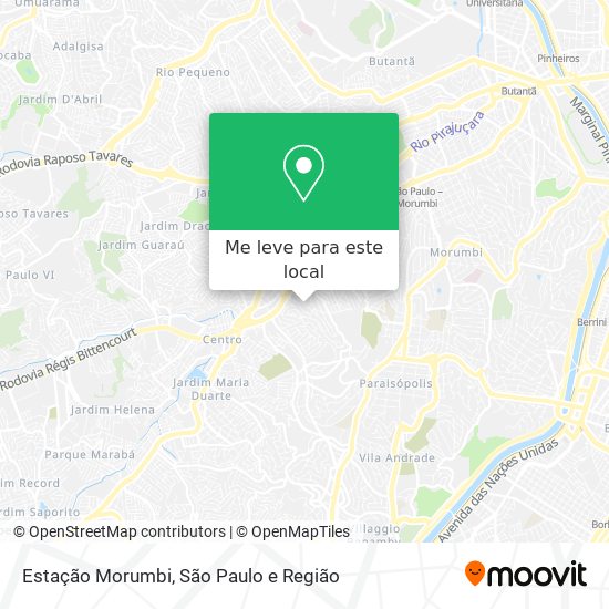 Estação Morumbi mapa