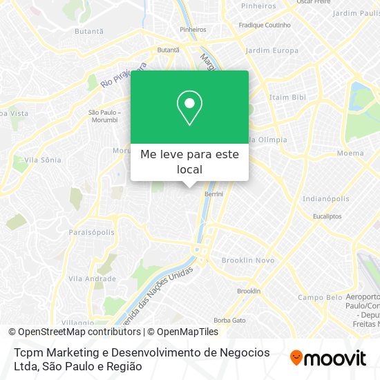 Tcpm Marketing e Desenvolvimento de Negocios Ltda mapa