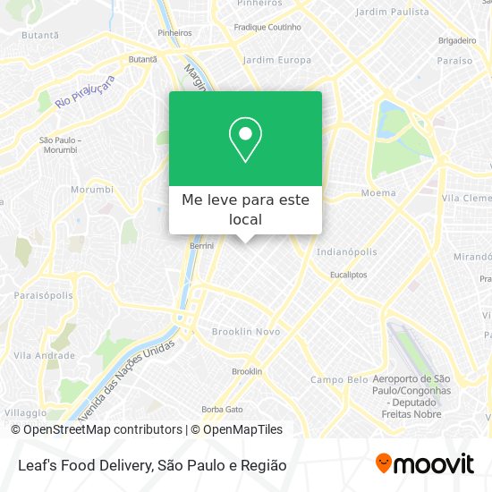 Leaf's Food Delivery mapa