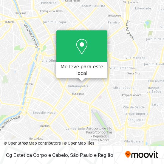 Cg Estetica Corpo e Cabelo mapa