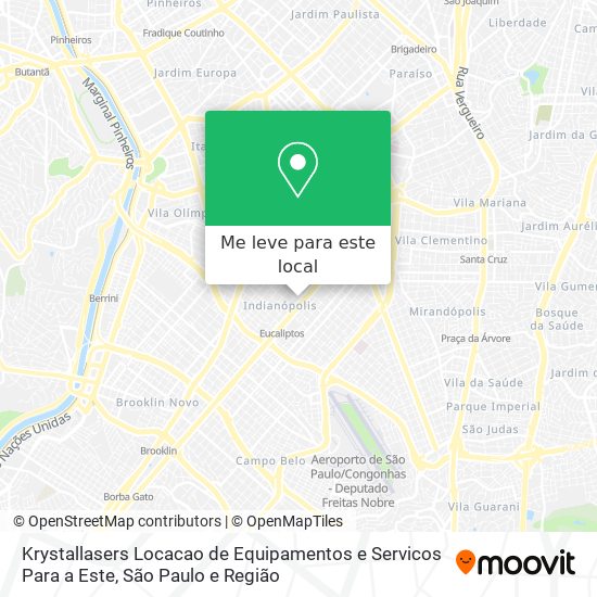 Krystallasers Locacao de Equipamentos e Servicos Para a Este mapa