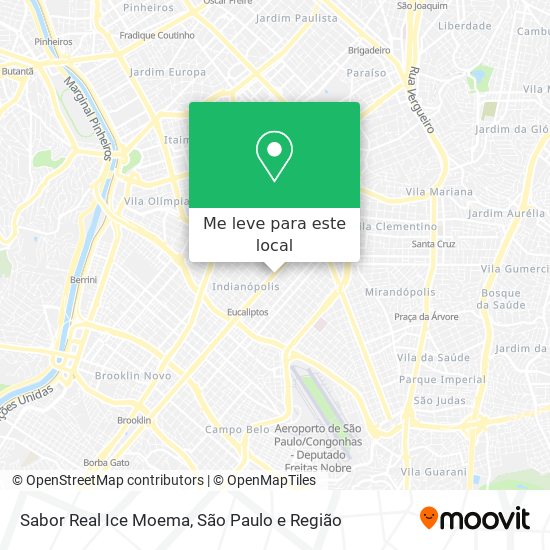 Sabor Real Ice Moema mapa