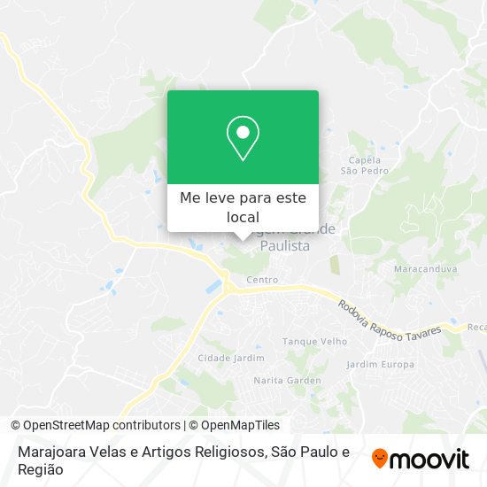 Marajoara Velas e Artigos Religiosos mapa