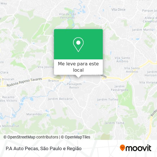P.A Auto Pecas mapa