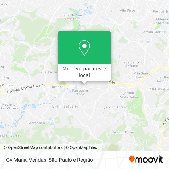 Gv Mania Vendas mapa
