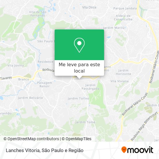 Lanches Vitoria mapa