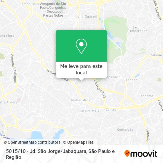 5015 / 10 - Jd. São Jorge / Jabaquara mapa