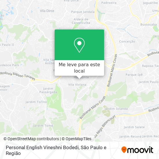 Personal English Vineshni Bodedi mapa