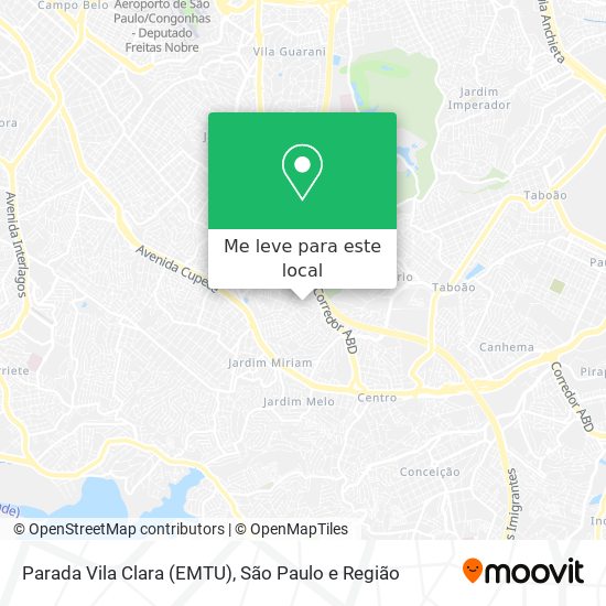 Parada Vila Clara (EMTU) mapa