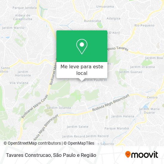 Tavares Construcao mapa