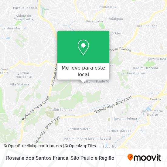 Rosiane dos Santos Franca mapa