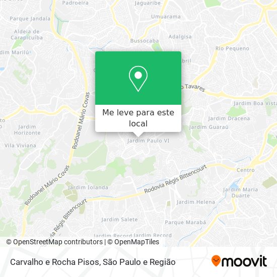 Carvalho e Rocha Pisos mapa