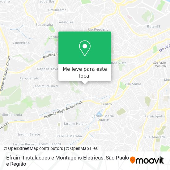 Efraim Instalacoes e Montagens Eletricas mapa