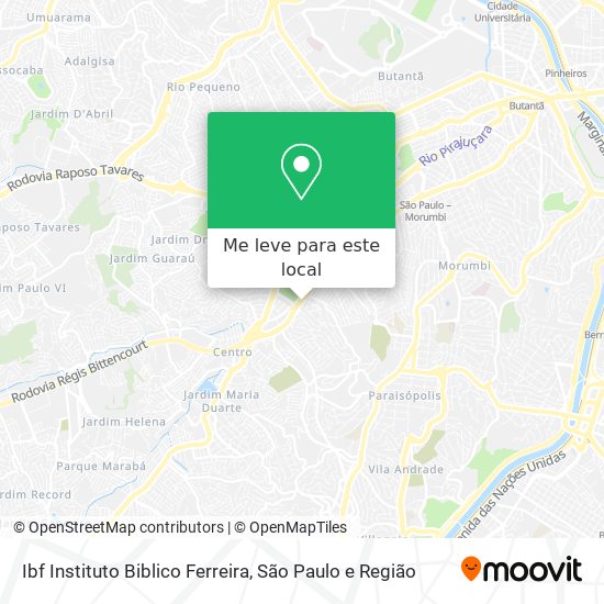 Ibf Instituto Biblico Ferreira mapa