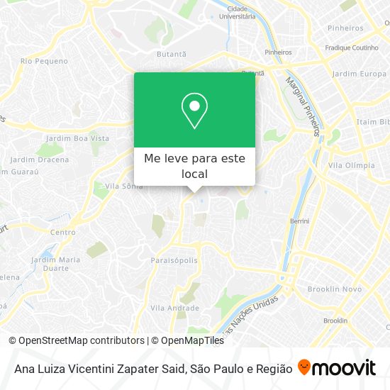 Ana Luiza Vicentini Zapater Said mapa