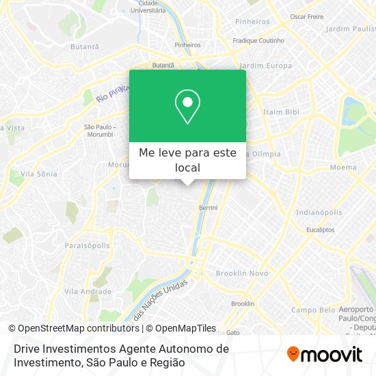 Drive Investimentos Agente Autonomo de Investimento mapa