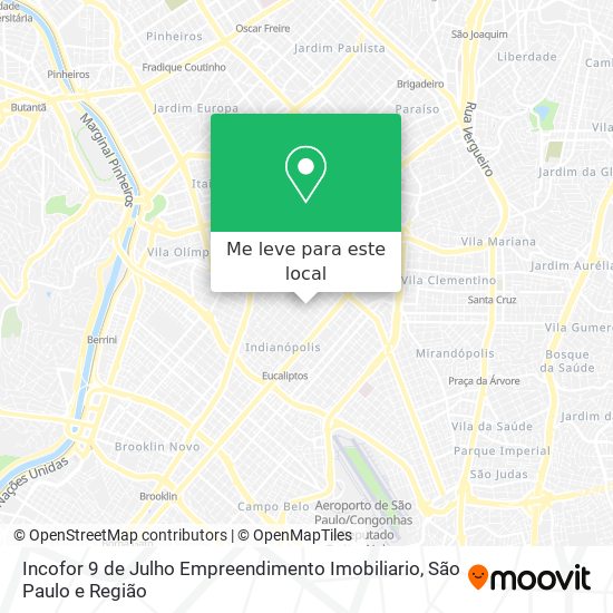 Incofor 9 de Julho Empreendimento Imobiliario mapa
