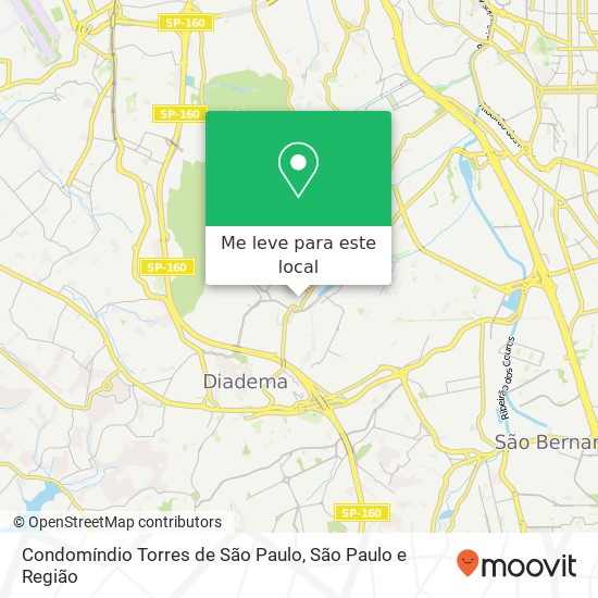 Condomíndio Torres de São Paulo mapa